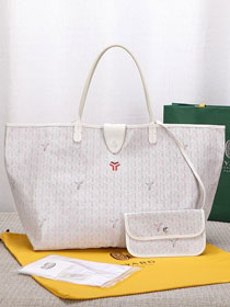 Goyard original canvas saint louis GM bag GY0079 white&pink