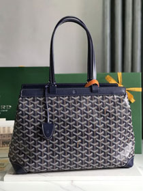 Goyard original canvas bellechasse biaude PM bag GY0091 navy blue