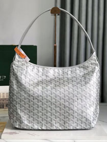 Goyard original canvas boheme hobo bag GY0094 silver