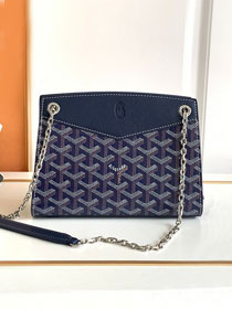 Goyard original canvas rouette structure mini bag GY0093 navy blue