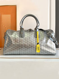 Goyard original canvas boston 45 bag GY0096 silver