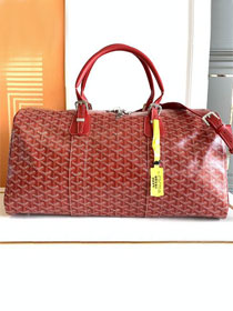 Goyard original canvas boston 50 bag GY0097 red