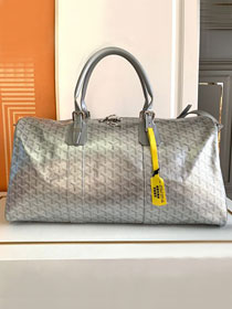 Goyard original canvas boston 50 bag GY0097 silver