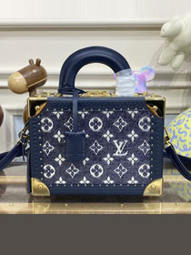 2023 Louis vuitton original monogram canvas soft trunk M20468 blue