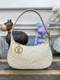 Louis vuitton original calfskin mini moon bag M82519 white