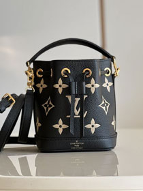 Louis vuitton original calfskin nano noe handbag M81626 black