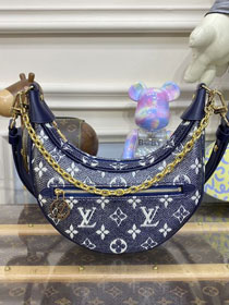 Louis vuitton original canvas loop PM handbag M22928 blue