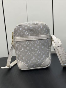 Louis vuitton original denim messenger bag M45266 white