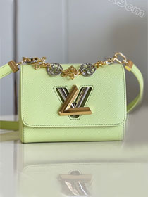 Louis vuitton original epi leather twist pm M22768 light green