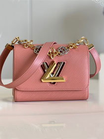 Louis vuitton original epi leather twist pm M23074 pink