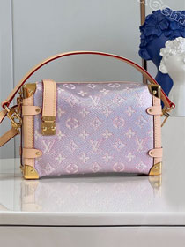 Louis vuitton original monoglam canvas side trunk M46358 pink