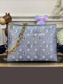 Louis vuitton original monogram canvas coussin pm bag M22853 blue