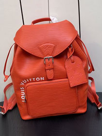 Louis vuitton original epi leather montsouris backpack M23099 red