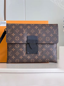 Louis vuitton original monogram canvas s-lock pochette M82598