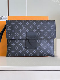 Louis vuitton original monogram eclipse s-lock pochette M82598