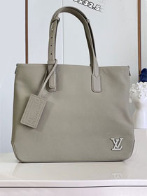 Louis vuitton original calfskin aerogram takeoff tote M22506 grey