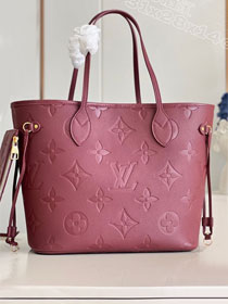 Louis vuitton original calfskin neverfull mm M46599 wine