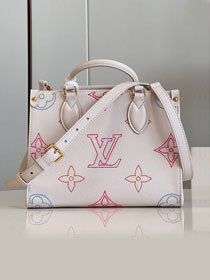 Louis vuitton original calfskin onthego pm M46629 white