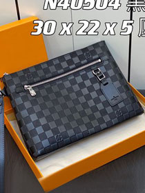 Louis vuitton original calfskin pochette N40504 black