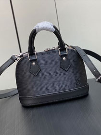 Louis vuitton original epi leather nano alma M81945 black