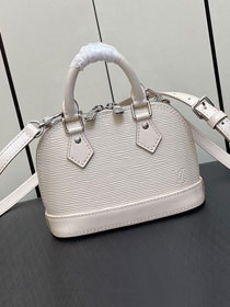 Louis vuitton original epi leather nano alma M82411 white