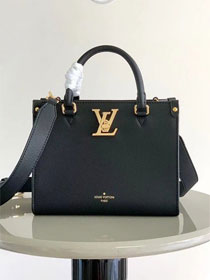 Louis vuitton original calfskin lock&go handbag M22311 black