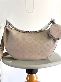 Louis vuitton original mahina leather baia MM M22823 grey