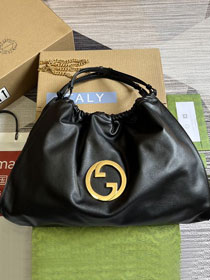 2023 GG original calfskin blondie large tote bag 747372 black