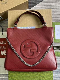 2023 GG original calfskin blondie medium tote bag 751516 bordeaux