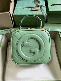 2023 GG original calfskin blondie mini shoulder bag 744434 green