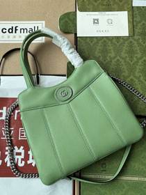 2023 GG original calfskin medium tote bag 745918 green