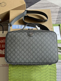 GG original canvas savoy shoe case 752587 grey