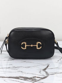 GG original calfskin horsebit 1955 mini shoulder bag 760196 black