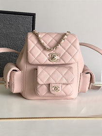 CC original grained calfskin small backpack AS4399 light pink