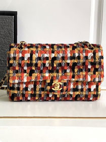 CC original tweed medium flap bag A01112 multicolor