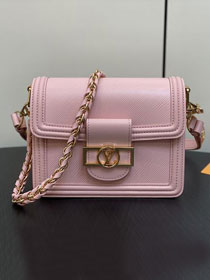 2024 Louis vuitton original epi leather dauphine mini bag M23558 pink