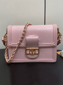 2024 Louis vuitton original epi leather dauphine pm bag M23635 pink