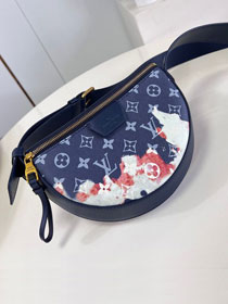 2024 Louis vuitton original monogram canvas moon crossbody bag M23838 blue