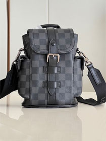 Louis vuitton original damier graphite nano christopher backpack N82761