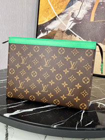 Louis vuitton original monogram canvas voyage pochette M82854 green