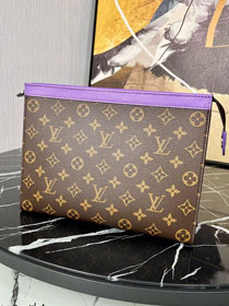 Louis vuitton original monogram canvas voyage pochette M82859 purple