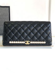 CC original lambskin evening bag AS4455 black