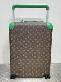 Louis vuitton original monogram canvas horizon 55 rolling luggage M10267 green