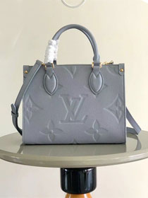 Louis vuitton original calfskin onthego pm M45653 light blue