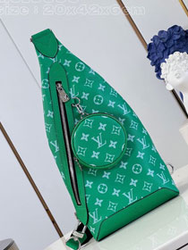 Louis vuitton original monogram canvas duo slingbag M31000 green