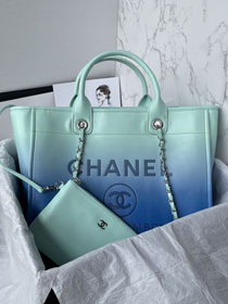 2024 CC original calfskin shopping bag AS3351 blue