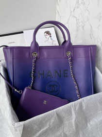 2024 CC original calfskin shopping bag AS3351 purple