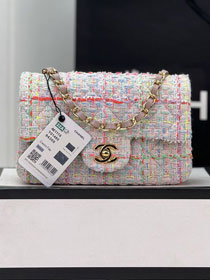 CC original tweed mini flap bag A69900 white&pink	