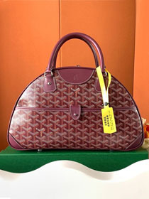 Goyard original canvas bowling bag GY0099 burgundy