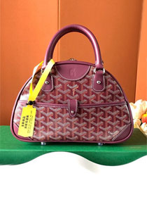 Goyard original canvas small bowling bag GY0098 burgundy